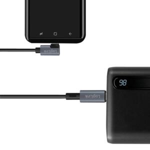LOGILINK USB 2.0 C-C VINKEL KABEL PD 1M - Billede 7