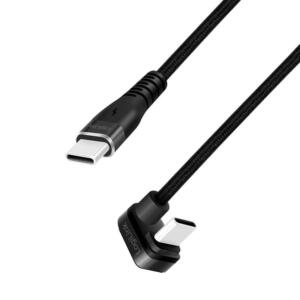 LOGILINK USB 2.0 C-C VINKEL KABEL 1M - Billede 2