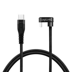 LOGILINK USB 2.0 C-C VINKEL KABEL 2M - Billede 3