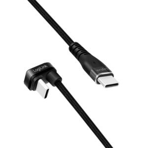 LOGILINK USB 2.0 A-C VINKEL KABEL 3M - Billede 4