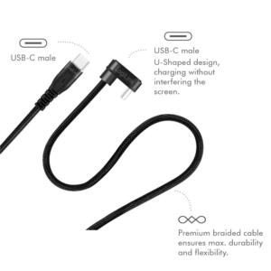 LOGILINK USB 2.0 A-C VINKEL KABEL 3M - Billede 5