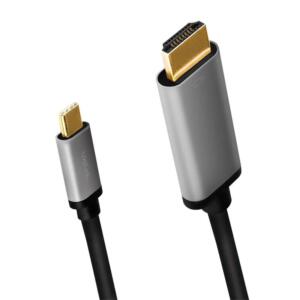 LOGILINK USB-C/M - HDMI-A/M KABEL 1.8M - Billede 2