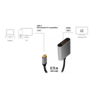 LOGILINK USB-C/M - HDMI/F 4K ADAPTER - Billede 3