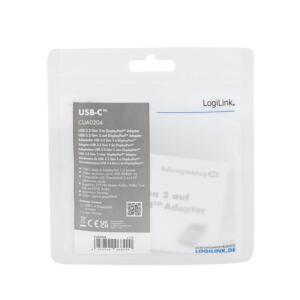 LOGILINK USB-C/M - DISPLAYPORT/F 4K ADAPTER - Billede 6