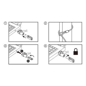 LOGILINK LAPTOP NANO KEY LOCK - Billede 5