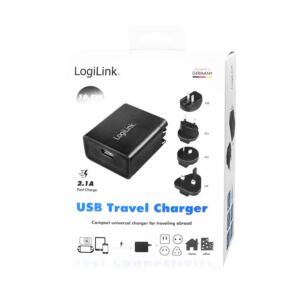 LOGILINK 220V USB-A TRAVEL LADER 2.1A FC - Billede 10