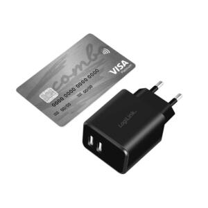 LOGILINK 220V 2XUSB-A 2.4A - Billede 3
