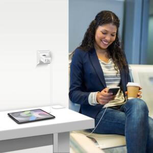 LOGILINK 220V 2XUSB-A 12W/2,A HVID - Billede 6