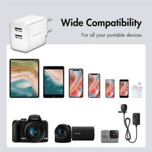 LOGILINK 220V 2XUSB-A 12W/2,A HVID - Billede 8