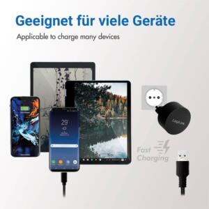 LOGILINK 220V 1XUSB-A FAST CHARGE ADAPTER 10,5W - Billede 8