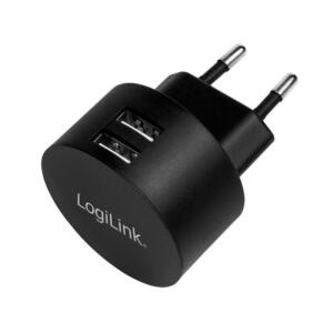 LOGILINK 220V 2XUSB-A FAST CHARGE 10,5W - Billede 2