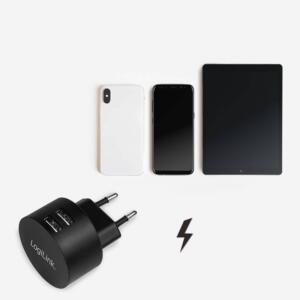 LOGILINK 220V 2XUSB-A FAST CHARGE 10,5W - Billede 7