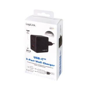 LOGILINK 220V 1XUSB-A 1XUSB-C 18W - Billede 9