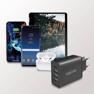 LOGILINK 220V OPLADER 3XUSB-A 1XUSB-C 27W FAST CHARGE - Billede 6