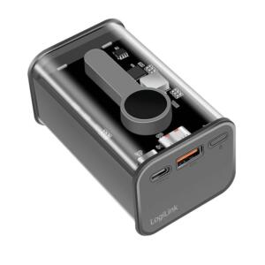 LOGILINK POWERBANK 10000MAH TRANSPARENT - Billede 3