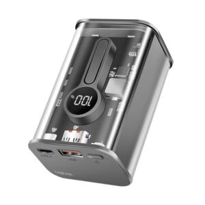 LOGILINK POWERBANK 10000MAH TRANSPARENT - Billede 2