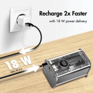 LOGILINK POWERBANK 10000MAH TRANSPARENT - Billede 9