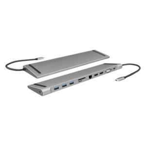 LOGILINK USB-C 3.2 DOCK STATION 11XPORT - Billede 2