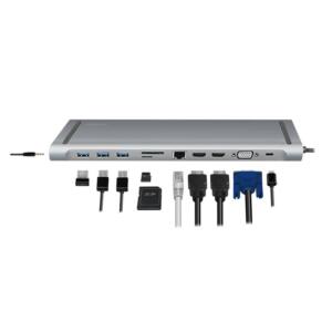 LOGILINK USB-C 3.2 DOCK STATION 11XPORT - Billede 5