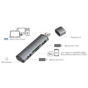 LOGILINK USB 3.2 HUB+SD KORTLÆSER - Billede 8