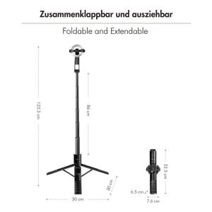 LOGILINK TRIPOD SELFIE STANG MAGSAFE SORT - Billede 8