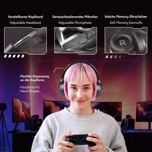 LOGILINK GAMING HEADSET BT 6.0 SORT - Billede 8