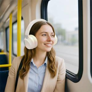 LOGILINK SOUND WAVE HEADSET BT 6.0 CREAM/SILVER - Billede 5