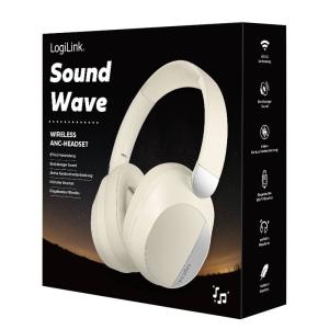 LOGILINK SOUND WAVE HEADSET BT 6.0 CREAM/SILVER - Billede 8