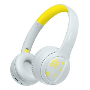 LOGILINK MUSIC BUDDIES WIRELESS KIDS HEADSET BLÅ/GUL - Billede 1