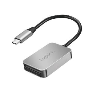 LOGILINK DUAL CARD READER USB-C 3.2 GEN1 SD/MSD ALU - Billede 1