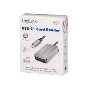 LOGILINK DUAL CARD READER USB-C 3.2 GEN1 SD/MSD ALU - Billede 8