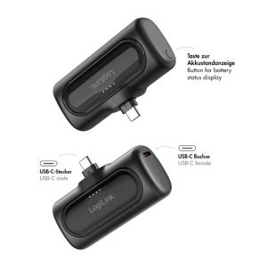 LOGILINK COMPACT POWERBANK 5000MAH USB-C SORT - Billede 7