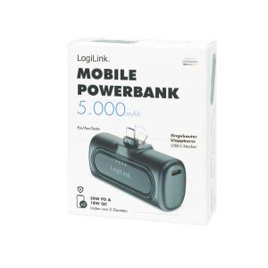 LOGILINK COMPACT POWERBANK 5000MAH USB-C SORT - Billede 2
