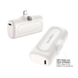 LOGILINK COMPACT POWERBANK 5000MAH USB-C HVID - Billede 4