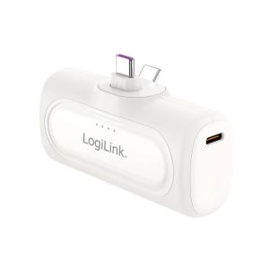 LOGILINK COMPACT POWERBANK 5000MAH USB-C HVID - Billede 1