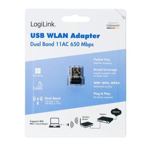 LOGILINK WLAN ADAPTER DUAL BAND ULTRA SMALL - Billede 6