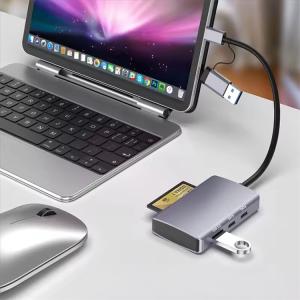 SWISS GO USB-C+A KORTLÆSER/HUB CF/SD/MSD USB-A+C - Billede 2