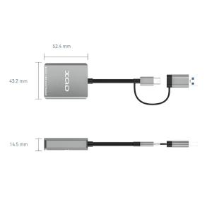 SWISS GO USB-C+A KORTLÆSER XQD/SD USB 3.0 - Billede 3