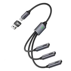 SWISS GO USB-C SPLIT KABEL T/3XUSB-C + USB-A ADAPTER - Billede 1